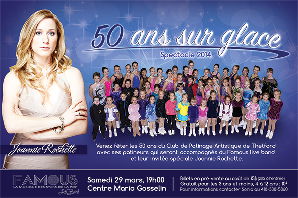 Spectacle 2014, le 29 mars au Centre Mario Gosselin de Thetford